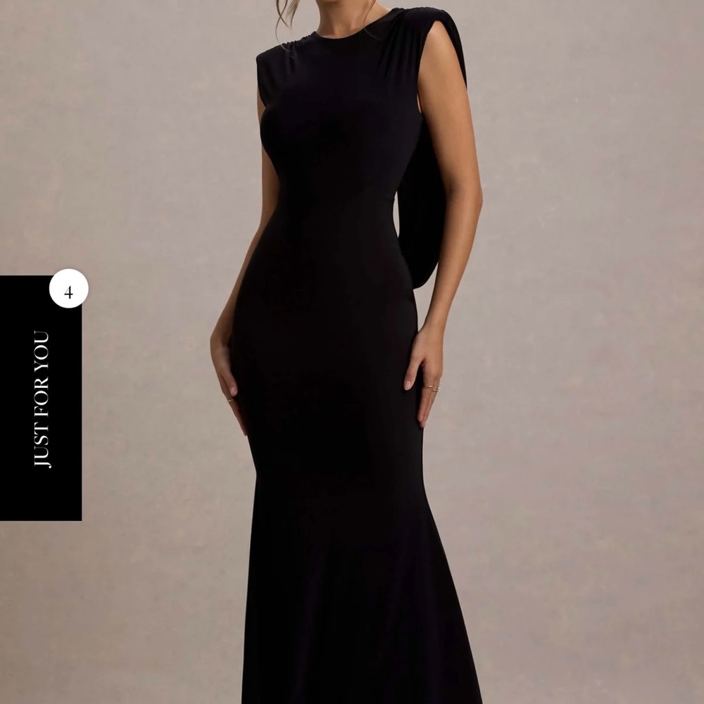 Club L London Black Maxi Dress - Picture 3 of 4